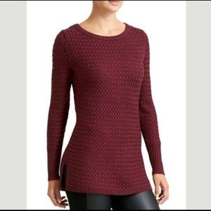 Athleta Cypress Wool Blend Basketweave Sweater